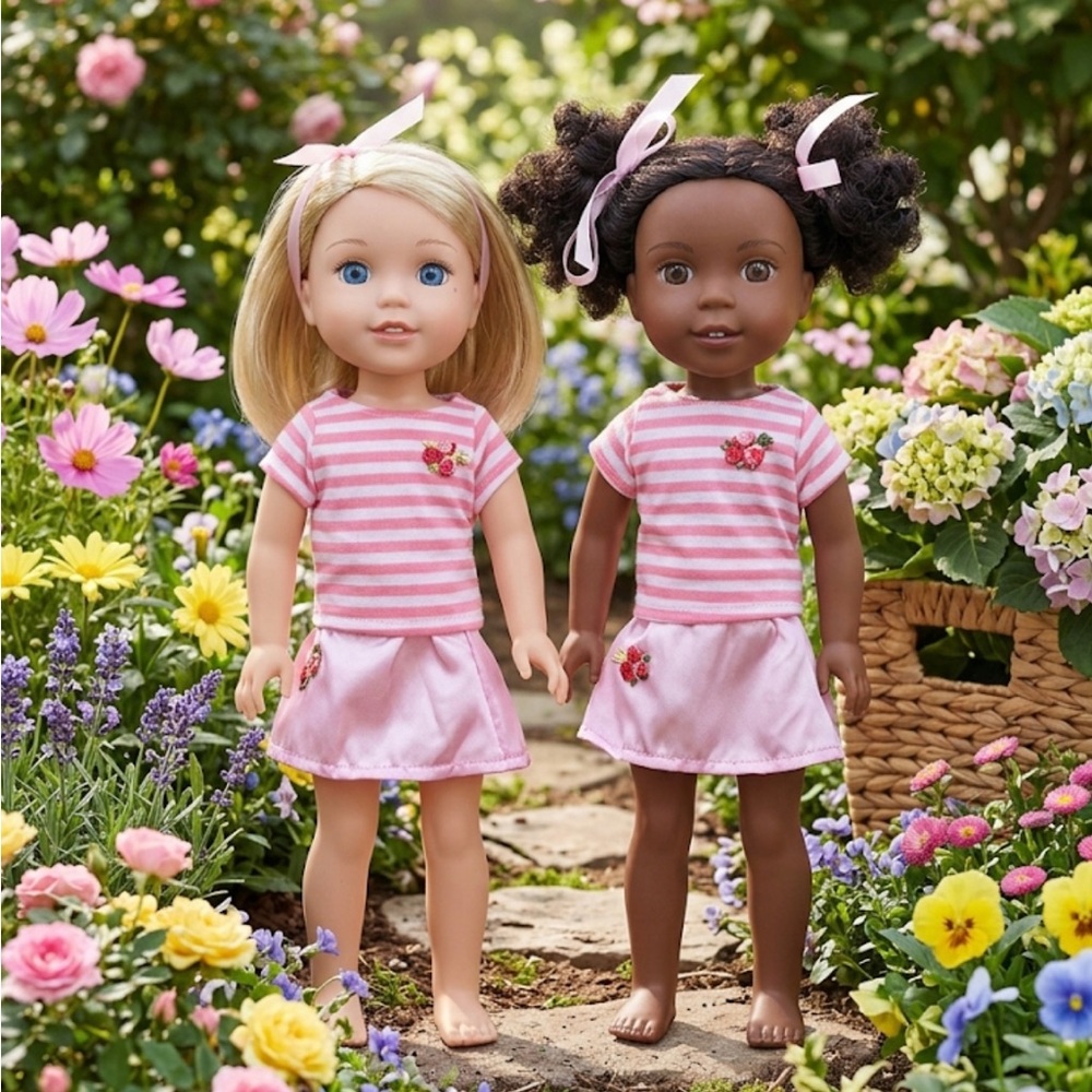 2 Wellie Wishers American Girl Dolls